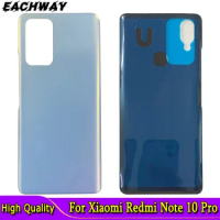 6.67" For Xiaomi Redmi Note 10 Pro Battery Cover Back Glass Replair For Redmi Note10Pro Back Cover Rear Door Housing Case +Logo