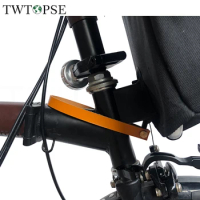 TWTOPSE Bicycle Bag Quick Release Cowhide Handle Belt For Brompton Folding Bike 3SIXTY Pikes Block Leather Pull Strap Accessory
