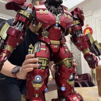 Hottoys MMS510 Marvel The Avengers Iron Man Mk44 Anti-hulk 2.0 Deluxe Hulkbuster Collection Anime Action Figures Alloy Toy Gift