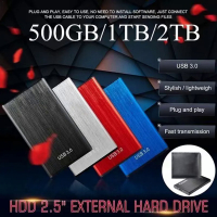 1TB แบบพกพา SSD USB 3.0 HDD 2TB 4TB ความเร็วสูงฮาร์ดไดรฟ์ภายนอก Mass Storage ฮาร์ดดิสก์มือถือสำหรับเดสก์ท็อปแล็ปท็อป Android