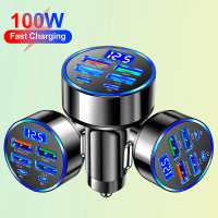อะแดปเตอร์ชาร์จเร็ว PD USB ประเภท USB-100W 6-PD ที่ชาร์จ iPhone Android