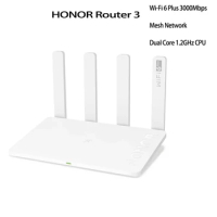 HUAWEI Honor Router 3 XD20 3000Mbps WiFi 6 Mesh Router Dual Core 1.2GHz CPU Gigabit Wireless Wi-Fi Extender Smart Home Router