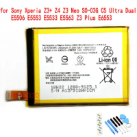 Original LIS1579ERPC Battery For Sony Xperia Z3+ Z4 Z3Neo SO-03G C5 Ultra Dual E5506 E5553 E5533 E5563 Z3 Plus E6553