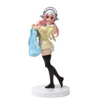 Original Genuine 20cm Super Sonico Anime Action Figure Collection Toys For Kids Birthday Gifts