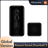 Global version Xiaomi Smart Doorbell 3 180°Large FieldView 2K Ultra HDResolution AI Humanoid Recognition Remote Realtime Viewing