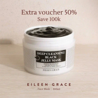 EILEEN GRACE - Deep-Cleansing Black Jelly Mask 300ml | Masker Angkat Komedo | Hitam Mencerahkan