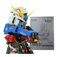 22Cm Yihui Model 1/35 Rx-93 Hi-Nu Head Bust Led Figure Assembly Model High Quality Collectible Robot Kits Models Kid Gift
