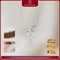 Set trang sức bạc chiếc nơ rơi dễ thương Duyson Silver dây chuyền lắc tay bông tai LTKX55