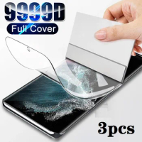 3PCS Screen Protector for Samsung Galaxy S10 S20 Plus Hydrogel Film For Samsung S22Ultra S21 S20 FE 5G Plus S7 S6 S5 Edge film