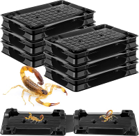 Qualirey 12 Scorpion Glue Tray Traps Adhesive Scorpion Killer Indoor Pet and Children Safe Scorpion