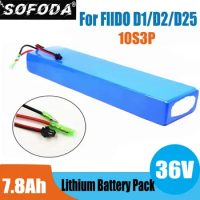 36V Battery 10s3p 7800mAh Lithium-ion Battery Pack for FIIDO D1/D2/D2S Folding Electric Moped City Bike