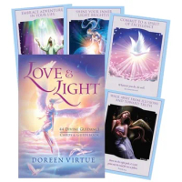 44pcs Love Light Divine Guidance Oracle Cards Playing Board Game Oracle Card