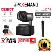 JPC KEMANG Obsbot Tiny 2 AI-Powered PTZ 4K Webcam Portable Web Cam GARANSI RESMI Paket 1