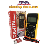Đồng hồ đo điện vạn năng điện tử DT-9205A màn hình hiển thị LCD sắc nét kèm pin