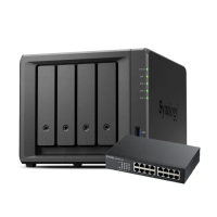 【Synology 群暉科技】搭 16埠 網路交換器 ★ DS923+ 4Bay NAS 網路儲存伺服器