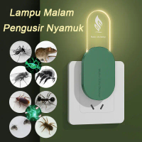 Pengusir Nyamuk Ultrasonik Lampu Malam Elektronik USB Pengusir Serangga Rumah Tangga