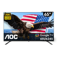 【AOC】65吋 4K HDR Google認證 液晶顯示器(65U6245-不含基本安裝)