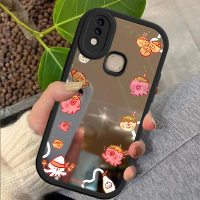 เคสสำหรับ Vivo V9, เคสด้านหลังลาย Takoyaki Time, พื้นผิวกระจก, กันกระแทก, เคสป้องกันกล้อง, เคส
