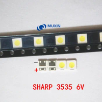 1000pcs/lot For SHARP LED TV Application LCD Backlight for TV LED Backlight 1.2W 6V 3535 3537 Cool white GM5F20BH20A