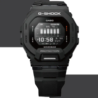 【CASIO 卡西歐】G-SHOCK 藍牙連線 方形運動腕錶 禮物推薦 畢業禮物(GBD-200-1)