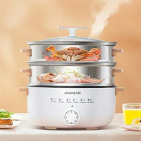 Household Electric Steamer for Food Steamer Multi-functional Three-layer Stainless Steel Large-capacity Vegetable Steam Cooker