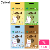 【CatFeet】天然環保豆腐砂 7L*6包組(豆腐貓砂)