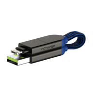 【瑞士 inCharge X】PD100W 六合一鑰匙圈快充傳輸線 充電/傳檔/OTG 隨身版魂動灰(送3D保護蓋)