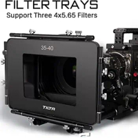 Tilta MB-T12 4X5.65 Lightweight Carbon Fiber Matte box Clamp on 15mm Rod Adapter for 5D4 RED ARRI for SONY DSLR Camera Cage Rig