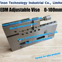 0-100mm edm Adjustable Vise VS100, Stainless Steel Precision Wire-cut Clamp Vise, edm Jig Tools hold 100mm for all wirecut edm
