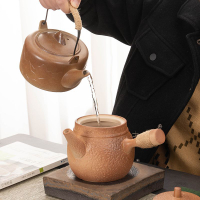 優樂悅~圍爐煮茶茶壺家用室內大容量碳烤烤奶老式陶土特價陶瓷煮茶壺戶外手沖壺 茶壺
