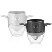 2Pcs Coffee Filter With Cup Portable Drip Coffee Tea Holder Reusable Tea Infuser And Stand Coffee Dripper