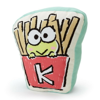 大眼蛙 Keroppi 造型靠墊-CA，絨毛/填充玩偶/玩具/公仔/抱枕/靠枕/娃娃，X射線【C378816】