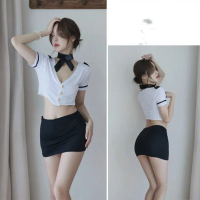 LINGERIE SEXY SET COSPLAY PRAMUGARI SET ATAS BAWAH F293