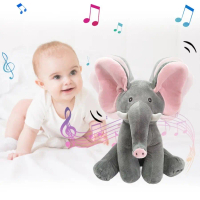 Doraemon Elephant Doll, Thai Song, Can Speak, Opens and Closes Eyes, Very Cute. Suitable for All Age