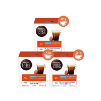 雀巢咖啡 DOLCE GUSTO 大膠囊 低咖啡因美式濃黑 膠囊咖啡 16顆X3盒