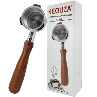 （咖啡用品與配件）🔥NEOUZA 51mm三耳（含粉碗）義式咖啡機手柄 實木無底 適用東菱、KONKA、Homix、