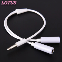 1PCS Y Splitter Cable 3.5 Mm 1 Male To 2 Dual Female Audio Cable For Earphone Headset Headphone MP3 MP4 Stereo Plug Adapter Jack