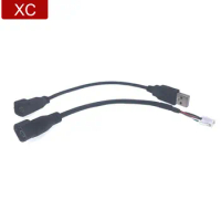 Car RCD510 RNS315 Radio USB Female Male 4Pin Data Transfer Wire Cable Adapter for Audi VW Skoda Octavia Android Navigation