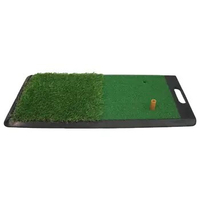 Golf Hitting Mat with Handle Portable Turf Grass Mat for Indoor/Outdoor