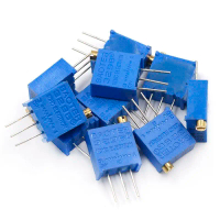 Potentiometer, ความแม่นยำสูง, ตัวต้านทานปรับได้, ที่กันจอนหลายเลี้ยว, ความต้านทาน: 103 10K/20/50/5/1