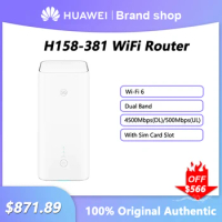 Original Huawei 5G CPE PRO 5 Router H158-381 WiFi 6 7200Mbps Dual Band Network Signal Amplifier With RJ45 RJ11 Sim Card Slot