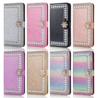 Luxury Glitter Wallet Case for Samsung Galaxy A53 A13 A12 A52 A72 A32 A22 5G S22 S21 A21S S20 FE Diamond Flip Leather Cover