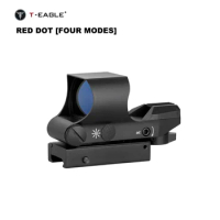 T-eagle 15-22mm Rail Shockproof Red Dot Scope Hunting Optics Holographic Sight Reflex 4 Reticle Tact