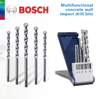 Bosch Original 1Pcs Multifunctional Impact Drill Bits Home Concrete Brick Wall Drilling Triangle Shank 5Pcs Masonry Bit Set