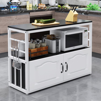 廚房置物架落地多層切菜台桌子儲物櫃家用微波爐烤箱收納置物櫃子 全館免運