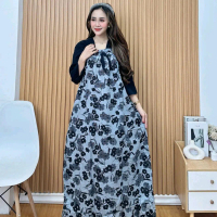 DRESS FUJI KEKINIAN JUMBO LD 120CM BAHAN RAYON PREMIUM - DRESS VIRAL TIKTOK TERBARU KEKINIAN 2025 BA