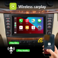 Car Radio with Wireless Carplay Android Auto for Mercedes Benz E-Class W211 CLS-Class W219 with 7" IPS DAB+ AHD Rear View Camera