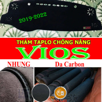 Thảm Phủ Taplo Vios 2019,2020,2021,2022, 2023, 2009-2018 Loại 1 Lông Cừu, Carbon Đế Có Chống Trượt, 