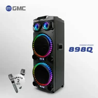 GMC Speaker 898Q – Bluetooth Karaoke Speaker dengan 2 x 12" woofer – 400W, USB, SD, AV In, FM Radio,
