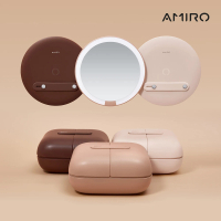 AMIRO 覓光 Cube S 行動LED磁吸美妝鏡折疊收納化妝箱(化妝鏡/化妝包/包包鏡/旅行/情人節禮物)